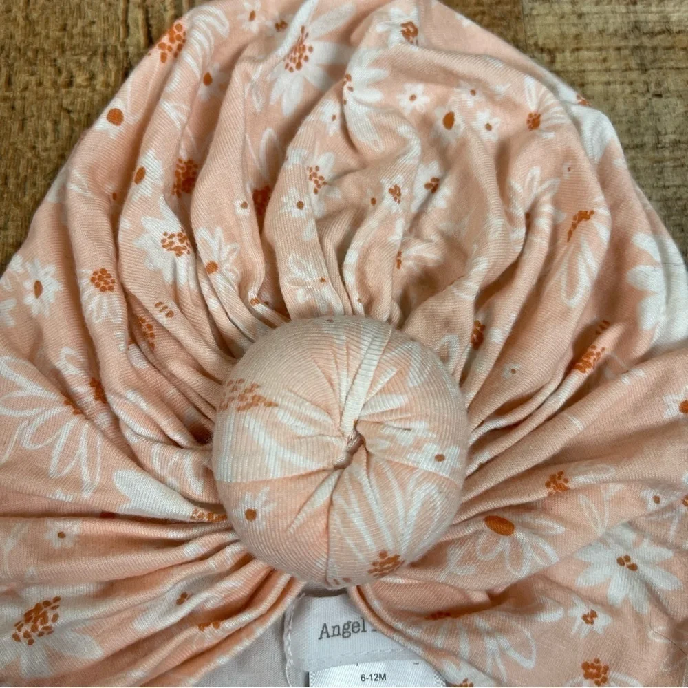 Angel Dear H&M 6-12 Months Head Covering Turbine Bib Bundle Floral Pastel